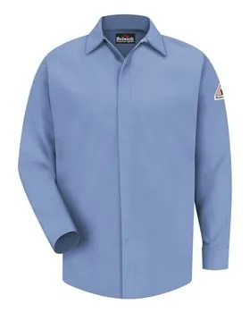 Bulwark SLS2 Concealed-Gripper Pocketless Work Shirt