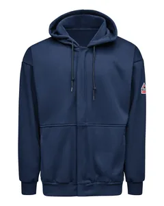 SMZ8T Bulwark Full-Zip Fleece Hooded Sweatshirt Tall Sizes