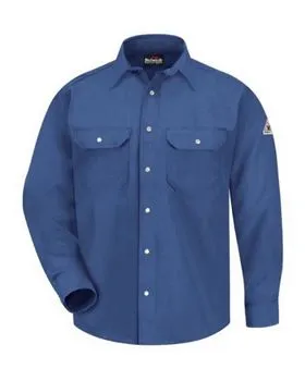 Bulwark SNS6L Snap-Front Uniform Shirt - Nomex IIIA - 6 oz. - Long Sizes