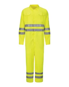Bulwark CMD8L Hi-Vis Deluxe Coverall with Reflective Trim - CoolTouch 2 - 7 oz. Long Sizes