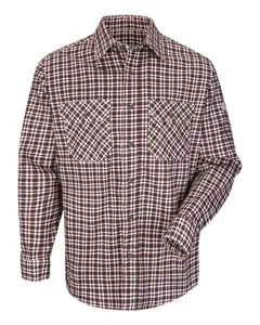 Bulwark SLD6 Plaid Long Sleeve Uniform Shirt
