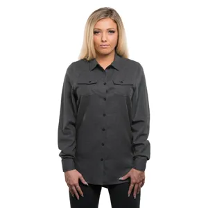 Burnside 5200 Womens Long Sleeve Solid Flannel Shirt