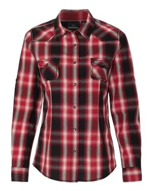 Burnside 5206 Womens Convertible Sleeve Western Shirt