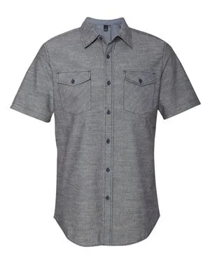 Burnside 9255 Chambray Short Sleeve Shirt