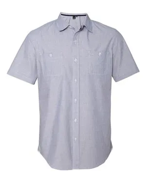 Burnside 9257 Mini-Check Short Sleeve Shirt