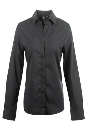 Burnside B5291 Ladies Stretched Poplin