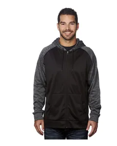 Burnside 8660 Performance Raglan Full-Zip Sweatshirt