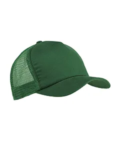 Big Accessories BX010 5-Panel Twill Trucker Cap