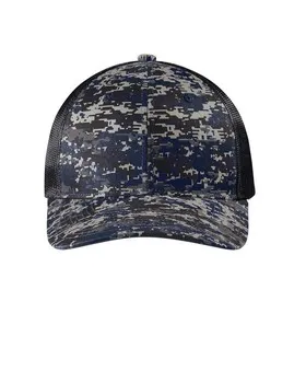 Port Authority C114 Digi Camo Snapback Trucker Cap