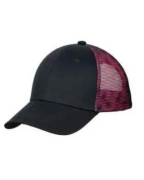 Port Authority C818 Double Mesh Snapback Sandwich Bill Cap.