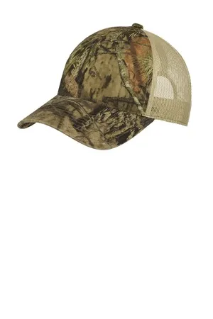 Port Authority C929 Unstructured Camouflage Mesh Back Cap.