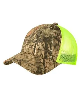 Port Authority C930 Structured Camouflage Mesh Back Cap.