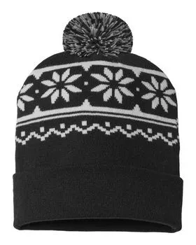 CAP AMERICA RKF12 USA-Made Snowflake Beanie