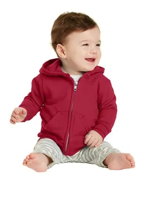 Port & Company CAR78IZH Infant Core Fleece Full-Zip Hooded Sweatshirt.
