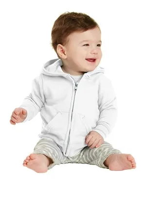 Port & Company CAR78IZH Infant Core Fleece Full-Zip Hooded Sweatshirt.