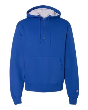 Champion S185 Cotton Max Hooded Quarter-Zip Sweatshirt