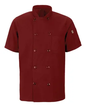 Chef Designs 046X Mimix Short Sleeve Chef Coat with OilBlok