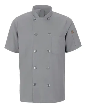 Chef Designs 046X Mimix Short Sleeve Chef Coat with OilBlok