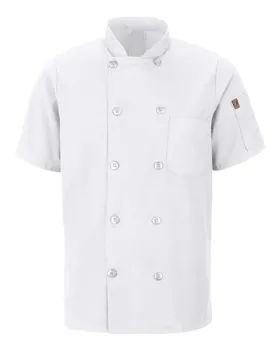 Chef Designs 046X Mimix Short Sleeve Chef Coat with OilBlok