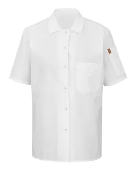 Chef Designs 501X Womens Mimix Short Sleeve Cook Shirt with OilBlok
