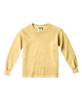 Comfort Colors 3483 Garment-Dyed Youth Midweight Long Sleeve T-Shirt