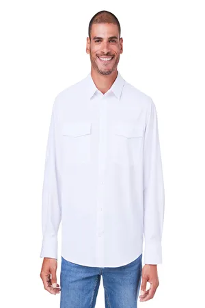 Core 365 CE510L Mens Ultra UVP? Long-Sleeve Marina Shirt