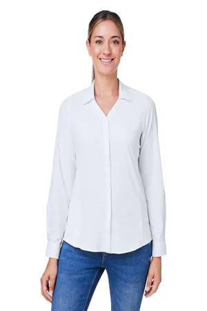 Core 365 CE510LW Ladies Ultra UVP? Long-Sleeve Marina Shirt