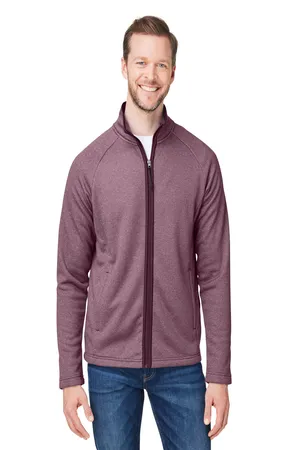 Core 365 CE72 Mens Venture Heathered Stripe Full-Zip