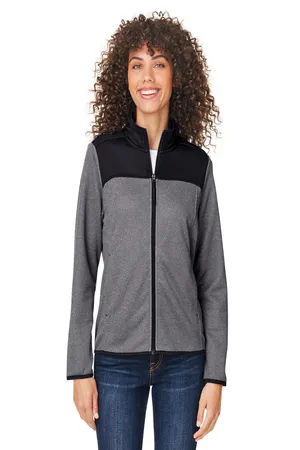 Core 365 CE74W Ladies Venture Heathered Stripe Hybrid Jacket
