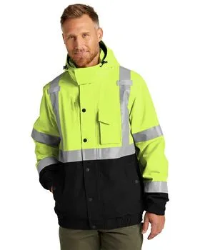 CornerStone CSJ501 ANSI 107 Class 3 Waterproof Insulated Ripstop Bomber Jacket