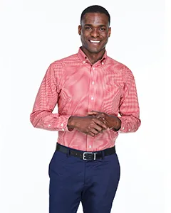 D640 Devon & Jones Mens Crown Woven Collection Gingham Check