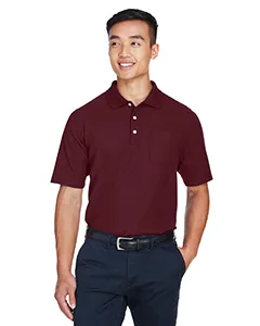 Port Authority K557 Men's Double Pocket Polo Shirt - Purple/ Dress