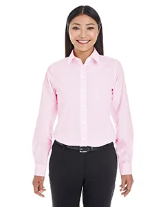 Devon & Jones DG534W Ladies Crown Woven Collection Striped Shirt