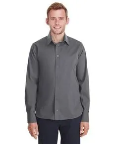 Devon & Jones DG561 Mens Crown Collection Stretch Broadcloth Untucked Shirt