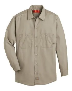 Dickies L535L Industrial Long Sleeve Work Shirt - Long Sizes