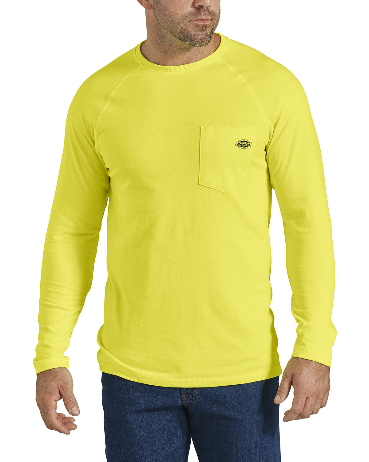 Dickies SL600 Mens Temp-iQ Performance Cooling Long Sleeve Pocket T-Shirt