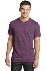 District DT1400  - Young Mens Gravel 50/50 Notch Crew Tee.