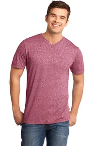 District DT161  - Young Mens Microburn V-Neck Tee.
