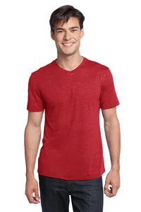 District DT172  - Young Mens Textured Notch Crew Tee.