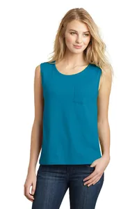 District DT4301  Juniors Soft Wash Muscle Tank.