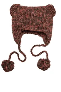 District DT626  - Hand Knit Cat-Eared Beanie.