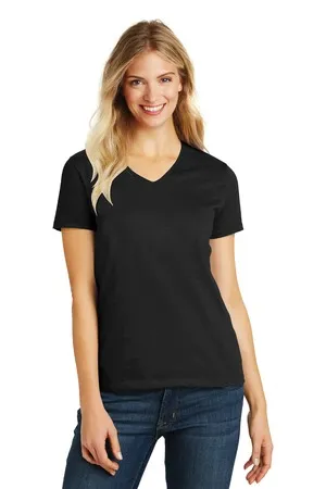 District DM1190L Womens Perfect Blend V-Neck Tee. 