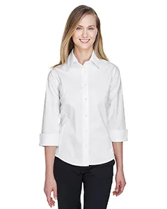 Devon & Jones DP625W Ladies Perfect Fit 3/4-Sleeve Stretch Poplin Blouse
