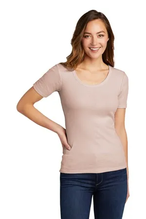 District DT6020 Womens V.I.T. Rib Scoop Neck Tee