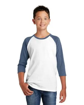 District DT6210Y Youth Very Important Tee 3/4-Sleeve .