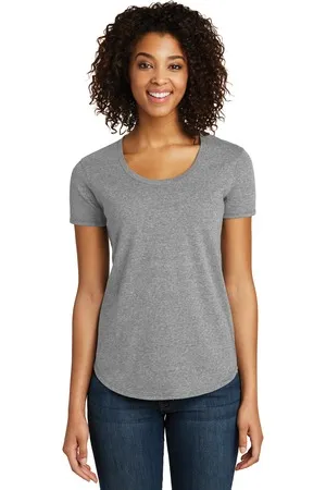 District DT6401 Womens Fitted Very Important Tee Scoop Neck.