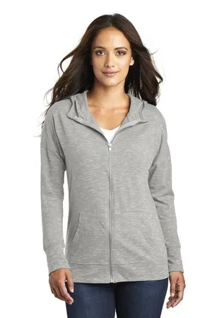 District DT665 Womens Medal Full-Zip Hoodie.