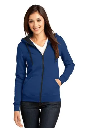 District DT801 - Juniors The Concert Fleece Full-Zip Hoodie.