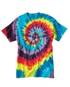 Dyenomite 200MS Multi-Color Spiral Tie-Dyed T-Shirt