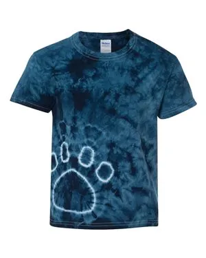 Dyenomite 20BPR Youth Pawprint Short Sleeve T-Shirt